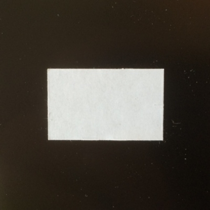 Afbeeldingen van prijstang etiket 26x16 mm, wit recht (36rol) permanent