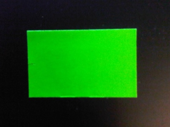 Afbeeldingen van prijstang etiket 26x16 mm, fluor groen recht (5rol) permanent