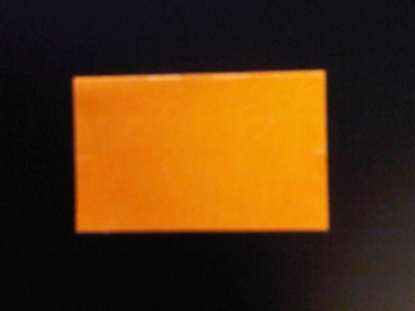 Afbeeldingen van prijstang etiket 26x16 mm, fluor oranje recht (5rol) semi- permanent