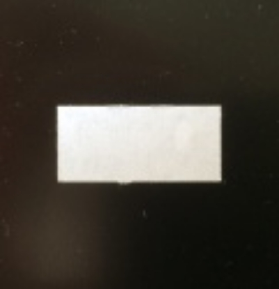 Afbeeldingen van prijstang etiket 26x12 mm, wit recht (5rol) permanent