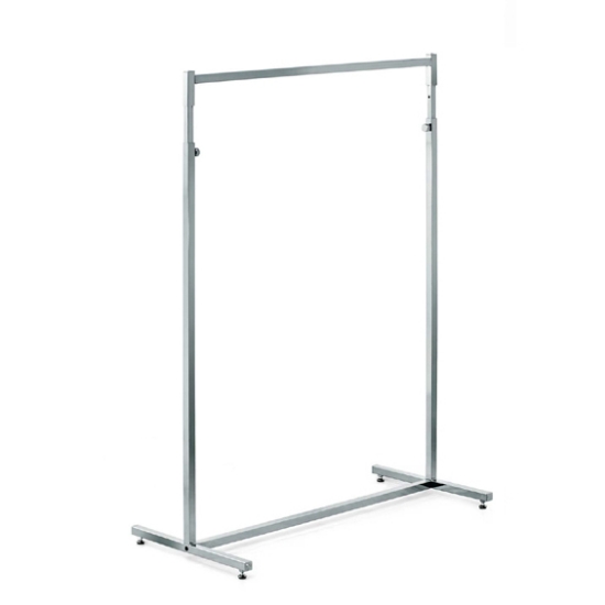 Afbeeldingen van luxe kledingrek verstelbaar, 100cm, chroom