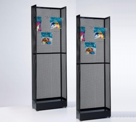 Afbeeldingen van Set van 2 metalen perfodisplays voor haken of folderhouders
