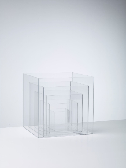 Afbeeldingen van Set van 6 transparante plexiglas kubussen