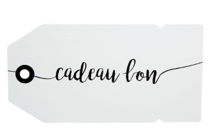 Afbeeldingen van Cadeaubon label wit