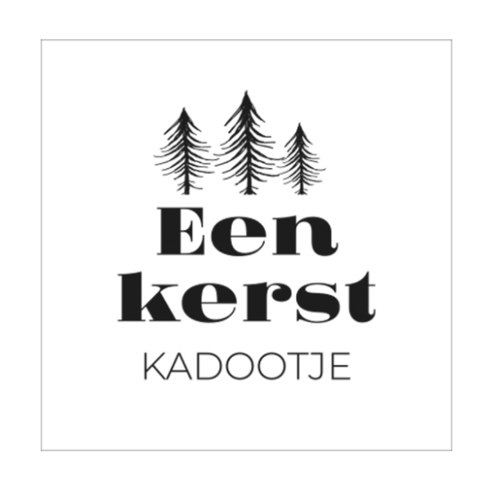 Afbeeldingen van Kerst etiketten 'Een kerstkadootje' (1000 stuks)