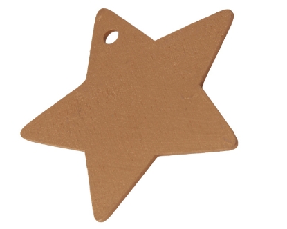 Afbeeldingen van Decoratieve hanger ster goud (100 stuks)