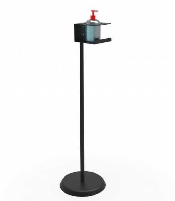 Afbeeldingen van Staande zwarte houder voor dispenser