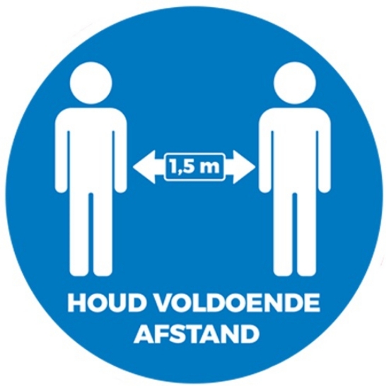 Afbeeldingen van Pictogram 'Houd voldoende afstand'