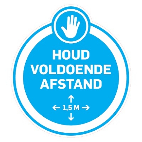 Afbeeldingen van Pictogram 'Houd voldoende afstand'