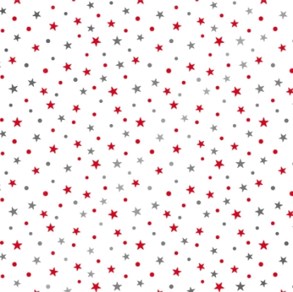 Afbeeldingen van Cadeaupapier 'Ministars red silver'