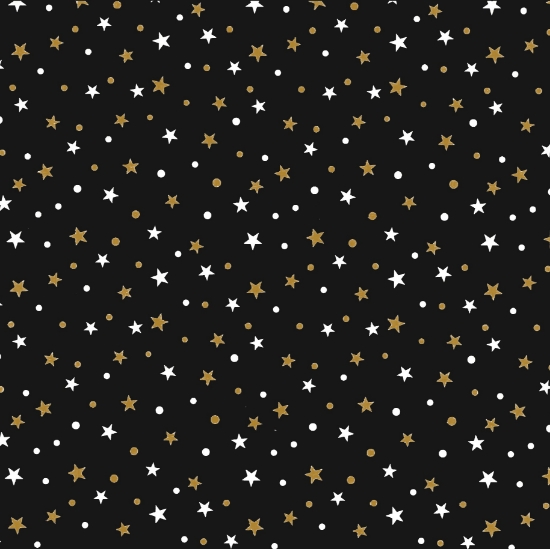 Afbeeldingen van Cadeaupapier 'Ministars black gold'