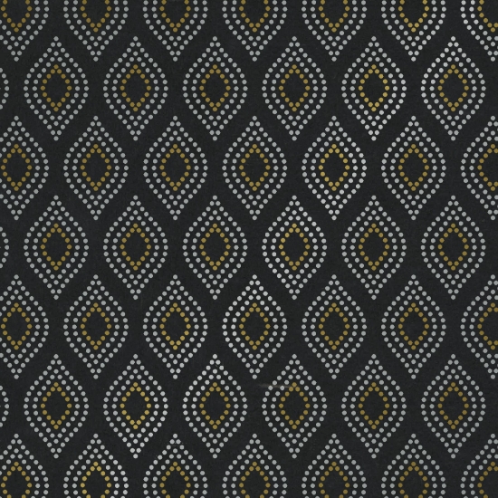 Afbeeldingen van Cadeaupapier 'Dotted waves silver/gold'