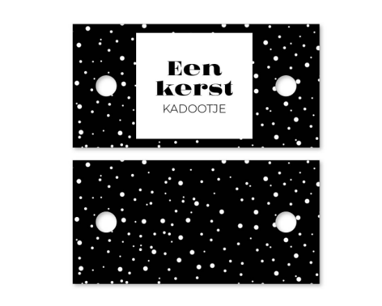 Afbeeldingen van Kerstlabels 'Een kerst kadootje' (100 stuks)
