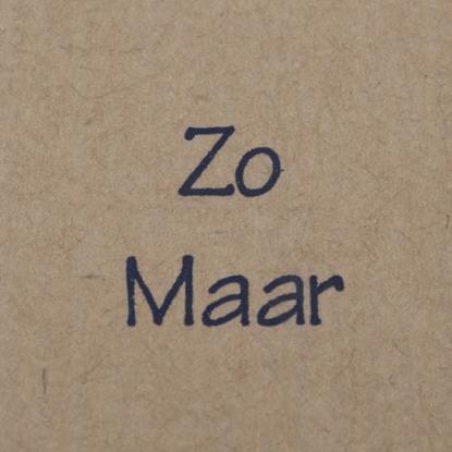 Afbeeldingen van Etiket 'Zo Maar' kraft-bruin (500st.)