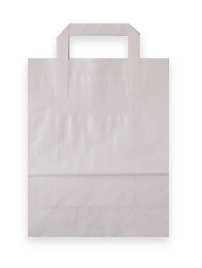 Afbeeldingen van Papieren tas Wit in diverse formaten