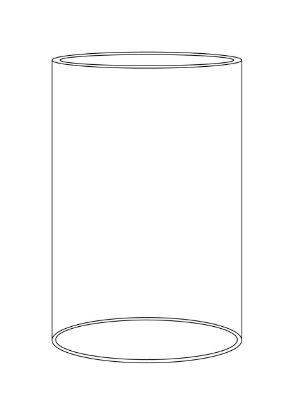 Afbeeldingen van Cilinder H 20 cm Ø 10 cm 
