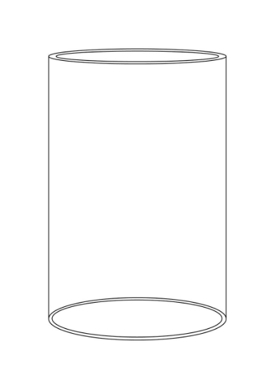 Afbeeldingen van Cilinder H 25 cm Ø 10 cm 