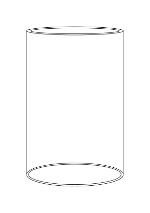 Afbeeldingen van Cilinder H 30 cm Ø 10 cm 