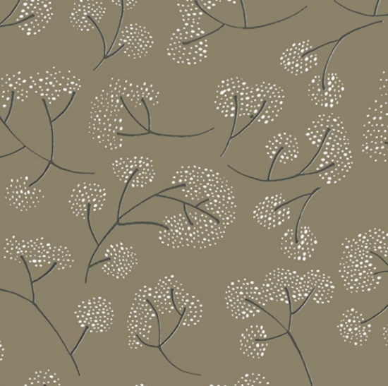 Afbeeldingen van Cadeaupapier 'Sparkle twigs poudre antracite'