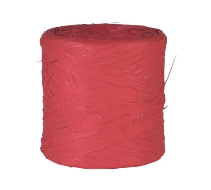 Afbeeldingen van Raffia lint 'Rood'