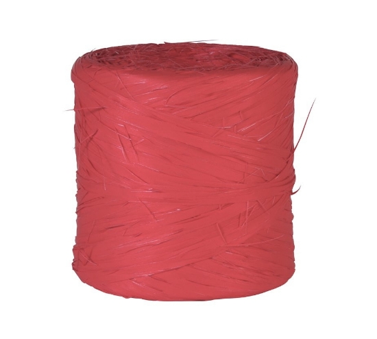 Afbeeldingen van Raffia lint 'Rood'