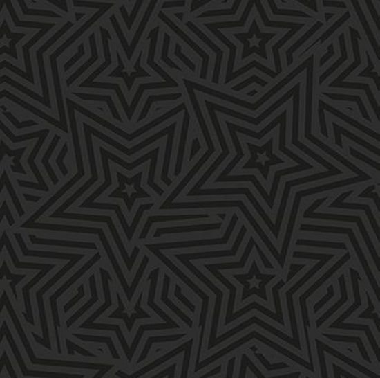 Afbeeldingen van Cadeaupapier 'Starprint black'