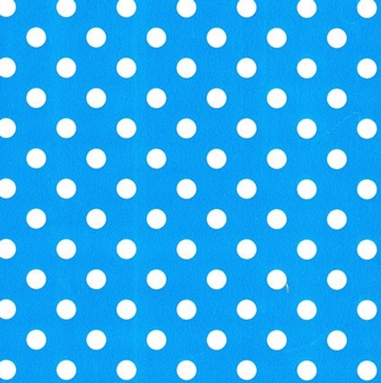 Afbeeldingen van Cadeaupapier 'Polka dots blue/white'