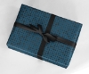 Afbeeldingen van Cadeaupapier 'Random dots blue/black'