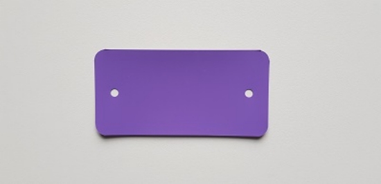 Afbeeldingen van PVC-labels 54x108 mm paars 2 gaten (1000st)