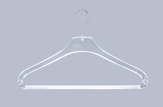 Afbeeldingen van transparante confectiehanger 42 cm. (200st.)