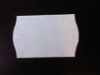 Afbeeldingen van prijstang etiket 26x16 mm, wit golfrand (36rol) permanent