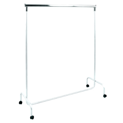 Afbeeldingen van Voordelig wit kledingrek 120 x H157 cm