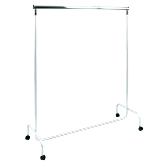 Afbeeldingen van Voordelig wit kledingrek 120 x H157 cm