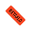 Afbeeldingen van fluorsticker rood 50x21mm BETAALD