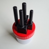 Afbeeldingen van Plekolit stiftpot 4-stiften breed, rood