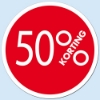 Afbeeldingen van Raambiljet '50%' cirkel