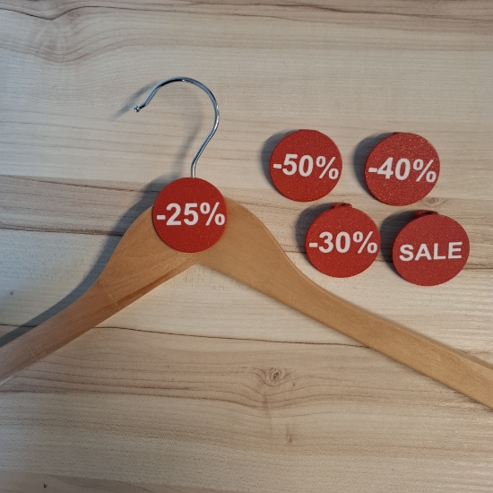 Afbeeldingen van 25% badge rood