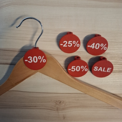 Afbeeldingen van 30% badge rood