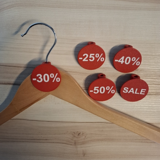 Afbeeldingen van 30% badge rood