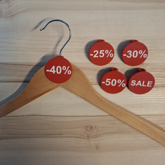 Afbeeldingen van 40% badge rood